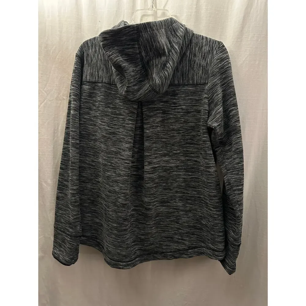 Mountain Hardwear Womens Fleece Hoodie Jacket Snap Buttons Heather Gray Large - Picture 3 of 11